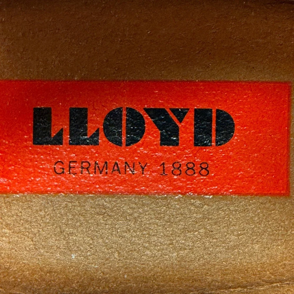 LLOYD Gemo White Leather Low Top Sneakers Men's Size 8.5 Germany‎ Casual Shoes